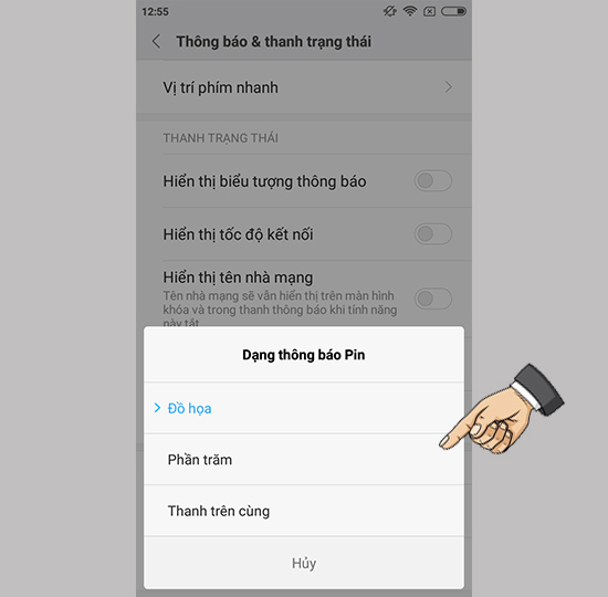 Chọn Phần trăm